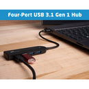 Xcellon 4-Port Slim USB 3.1 Gen 1 Type-A Hub 2-Pack Kit