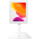 CTA Digital Floor-to-Desk Kiosk Stand for Tablets (White)