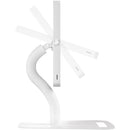 CTA Digital Floor-to-Desk Kiosk Stand for Tablets (White)