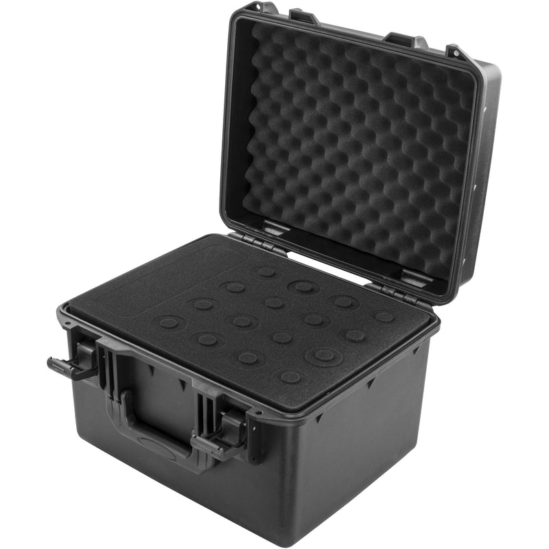 Odyssey MUMIC16 Vulcan Series Handheld Microphone Case with Storage (16 Microphones)