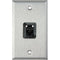TecNec My Custom Shop WPL-1194-6E 1-Gang Cat 6 RJ45 Wall Plate (Stainless Steel)