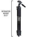 Ultimaxx 72" Tripod with Rubber Feet (Black)