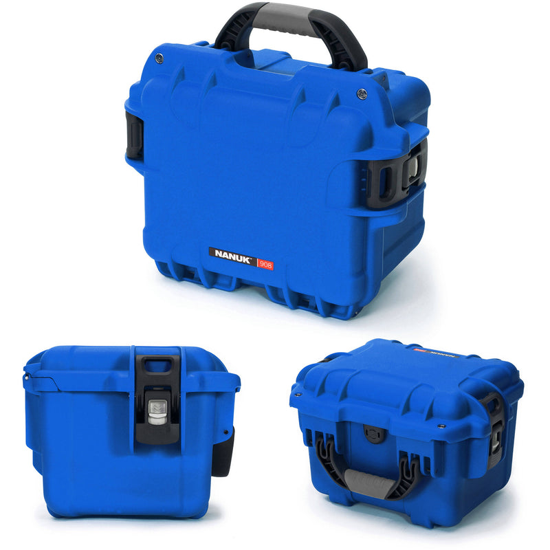 Nanuk 908 Hard Utility Case without Insert (Blue)