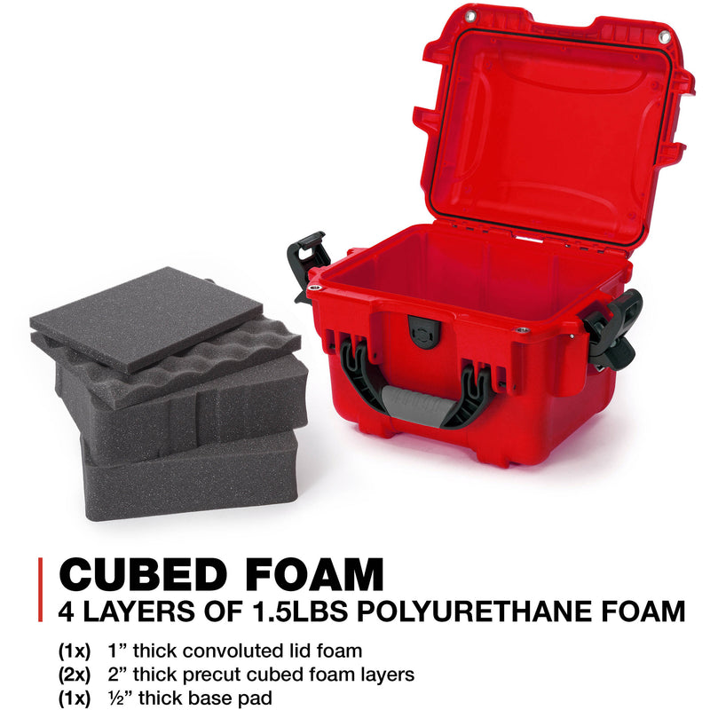 Nanuk 908 Hard Utility Case with Foam Insert (Red)