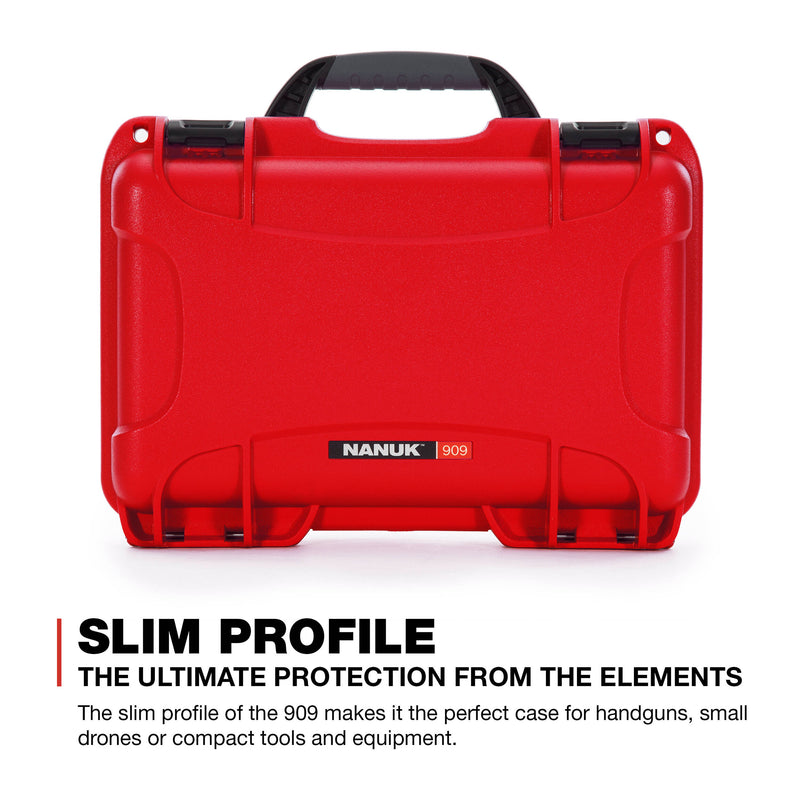 Nanuk 909 Hard Utility Case with Foam Insert (Red)