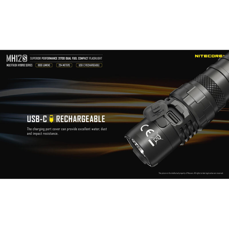 Nitecore MH12S Rechargeable LED Flashlight
