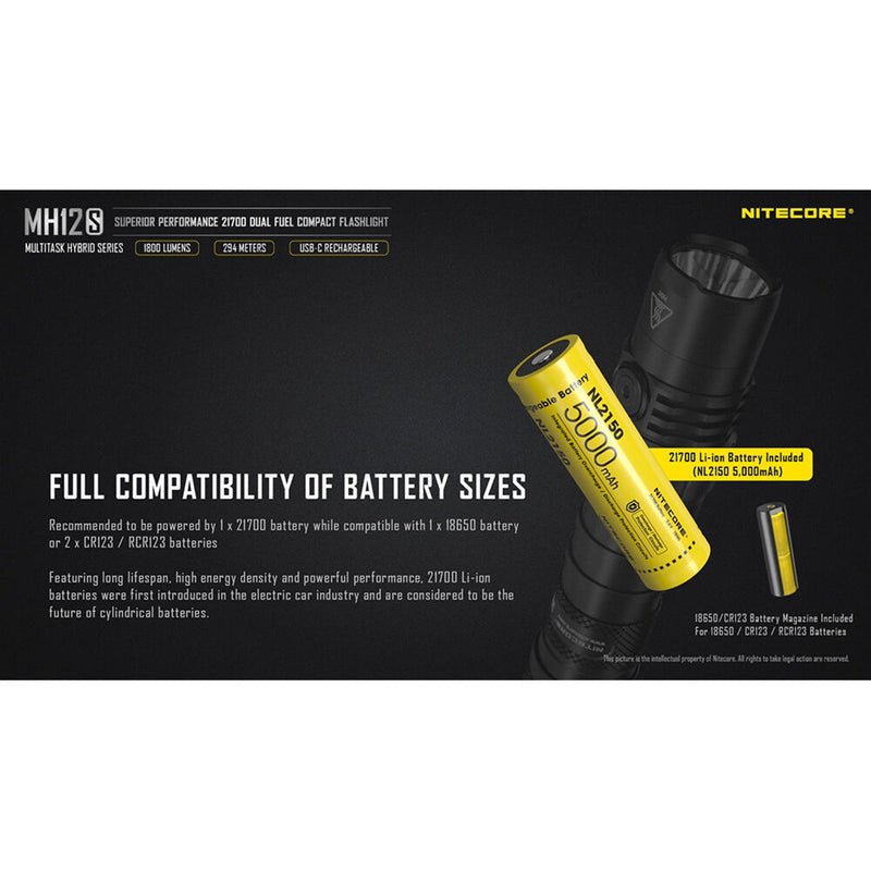 Nitecore MH12S Rechargeable LED Flashlight