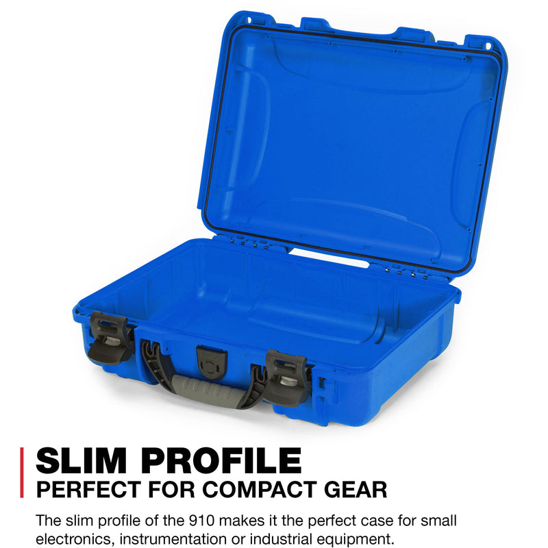 Nanuk 910 Hard Utility Case without Insert (Blue)