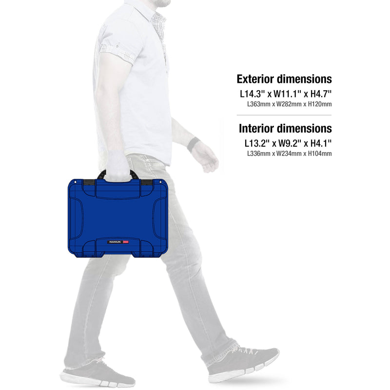Nanuk 910 Hard Utility Case without Insert (Blue)