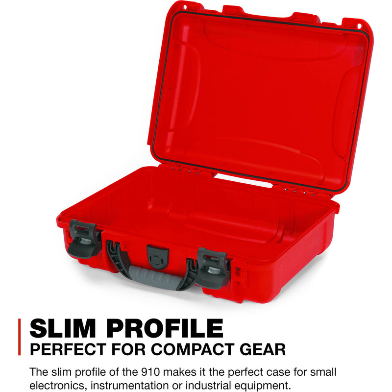 Nanuk 910 Hard Utility Case without Insert (Red)