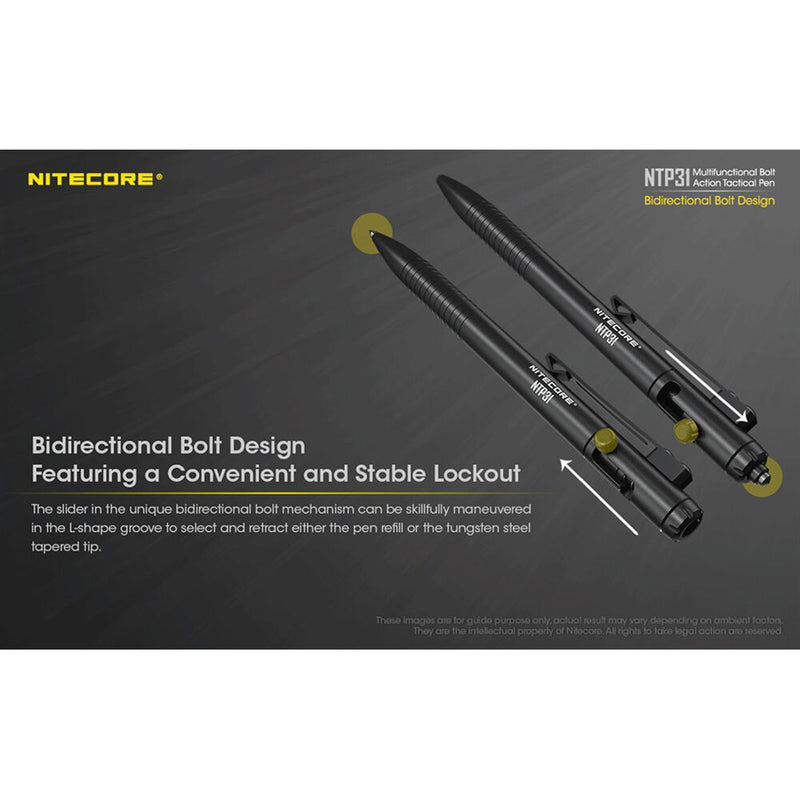 Nitecore NTP31 Alluminum Bolt Action Tactical Pen
