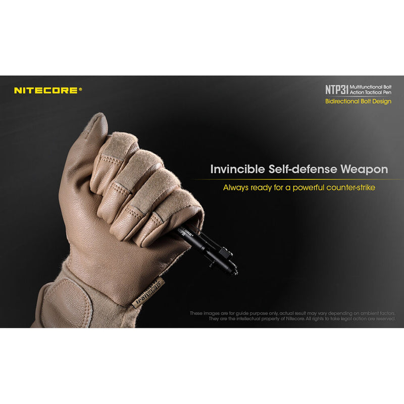 Nitecore NTP31 Alluminum Bolt Action Tactical Pen