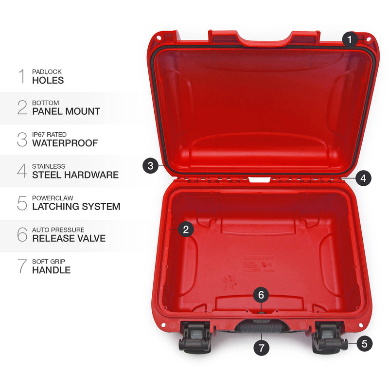 Nanuk 915 Hard Utility Case without Insert (Red)