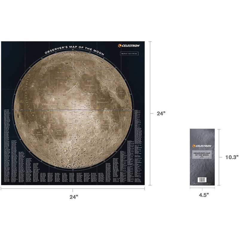 Celestron Observer's Map of the Moon