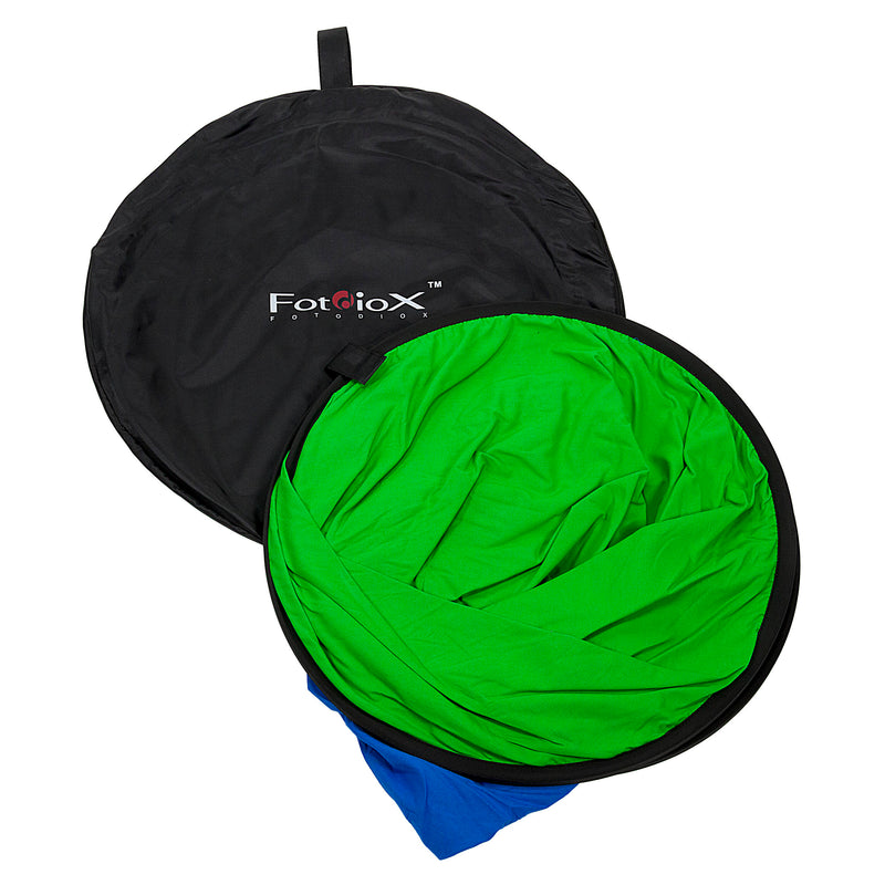 FotodioX Collapsible Portable Background (48 x 72", Chroma Blue/Chroma Green)