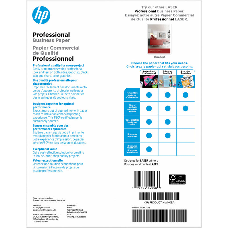 HP Professional Laser Matte FSC Paper (8.5 x 11", 150-Sheets)
