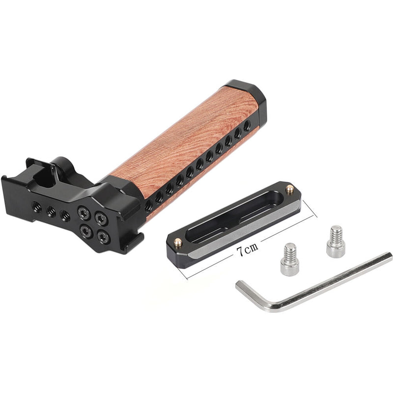 CAMVATE Wood Top Handle with 2.76" NATO Rail