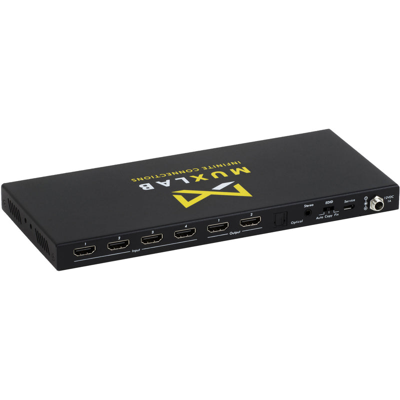 MuxLab 4x2 4K60 HDMI Matrix Switch