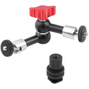 CAMVATE V4 7" Magic Arm with Stainless Steel Joints, Red Lock & Shoe Mount