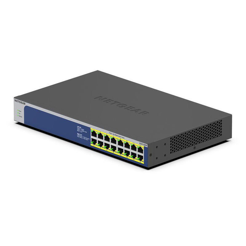 Netgear GS516PP 16-Port Gigabit PoE+ Compliant Unmanaged Switch