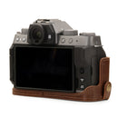 MegaGear Ever Ready Top Grain Leather Half Case for FUJIFILM X-T200 (Brown)