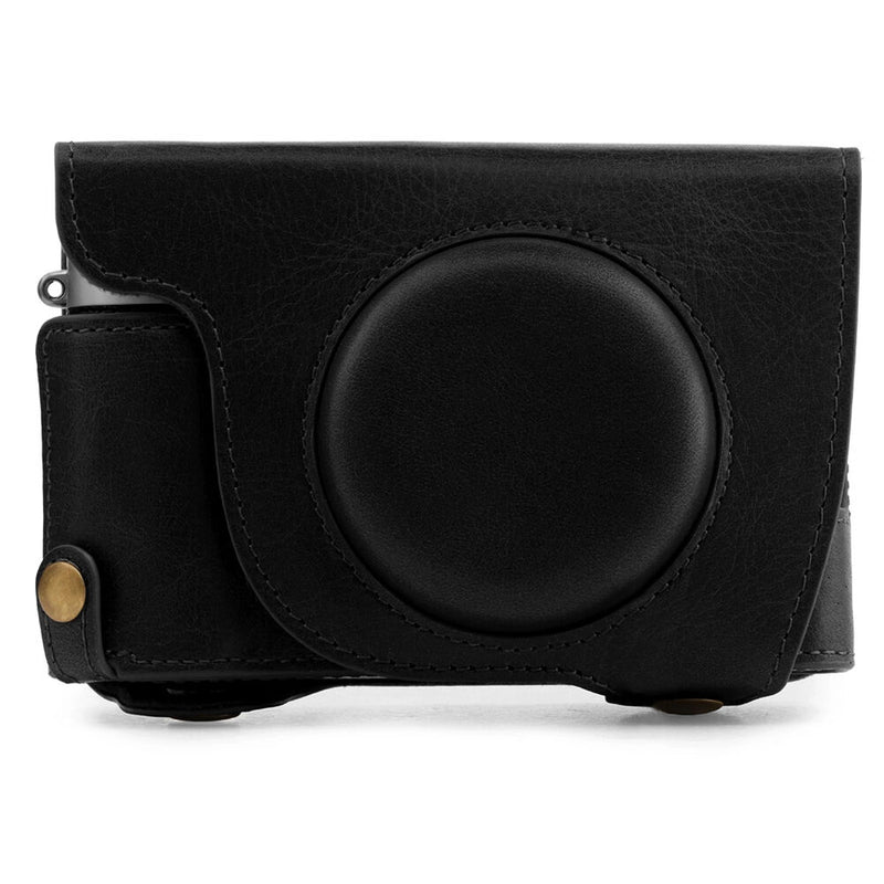 MegaGear Ever Ready Top Grain Leather Camera Case for FUJIFILM X100V (Black)