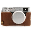 MegaGear Ever Ready Top Grain Leather Camera Case for FUJIFILM X100V (Brown)