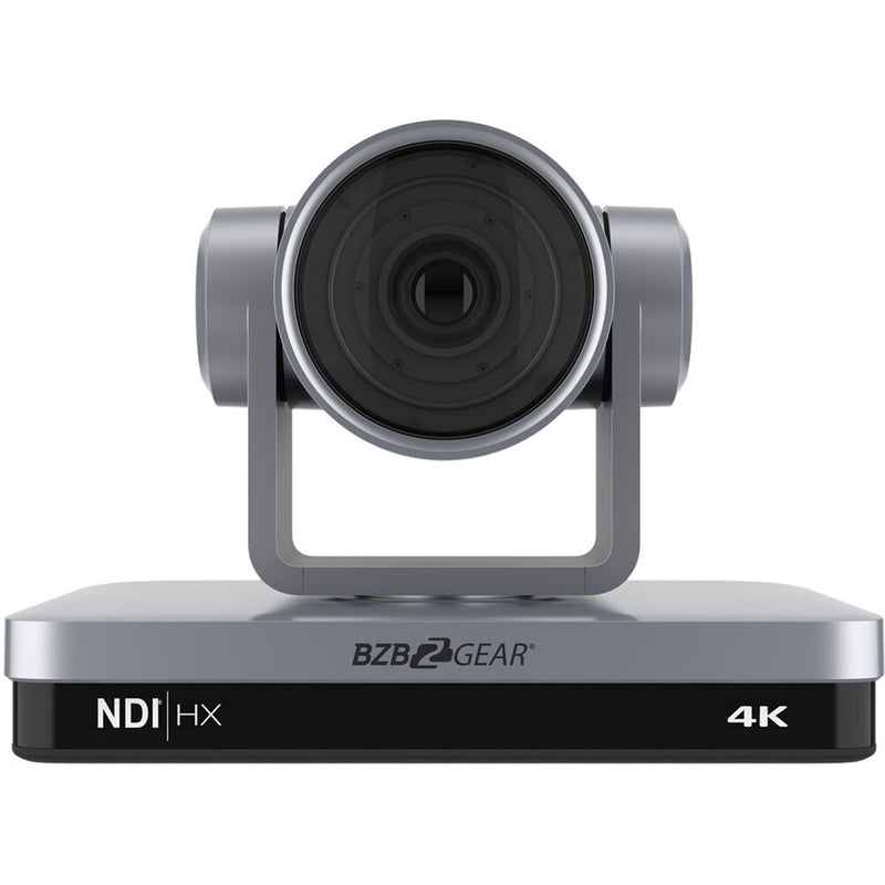 BZBGear 4K NDI/HDMI/USB 3.0 Live Streaming PTZ Camera with 12x Zoom (Silver)