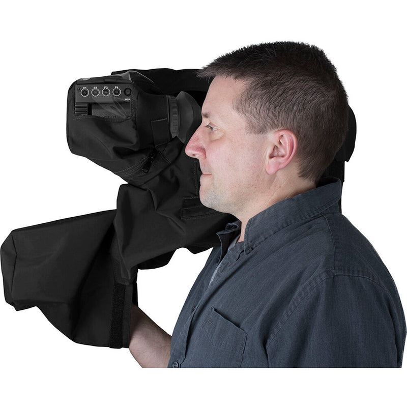 PortaBrace Custom-Fit Rain/Dust/Snow Cover for Sony PXW-FX6 Camera (Long Lens Version)
