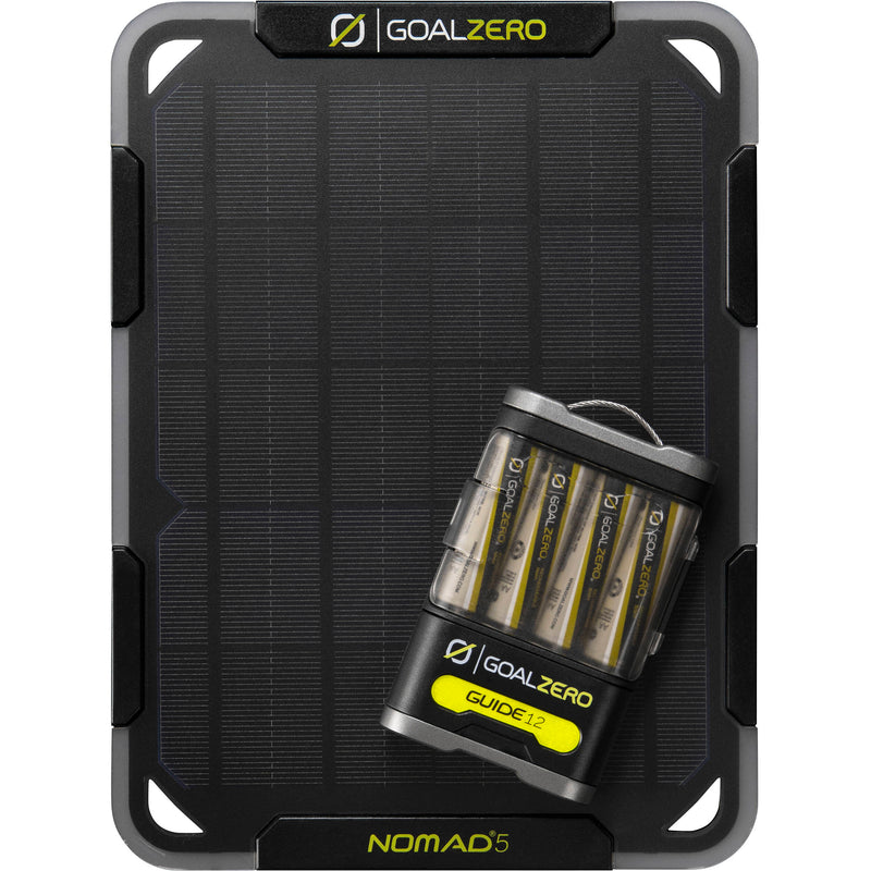 GOAL ZERO Guide 12 Power Pack and Nomad 5 Solar Panel Kit