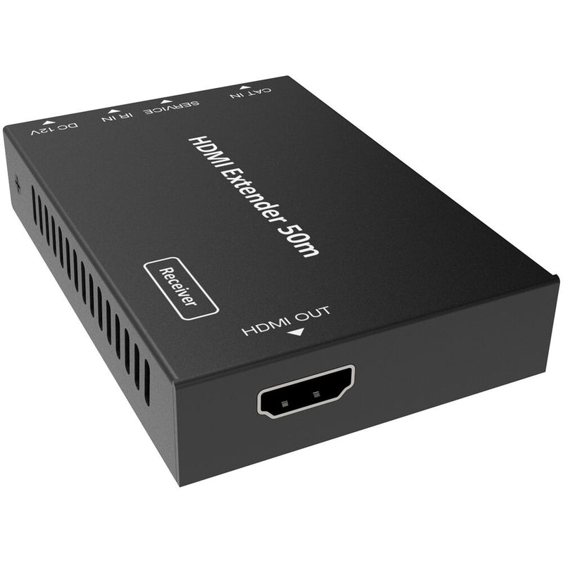 A-Neuvideo 1x8 4K60 HDMI over Cat 6 Extender Splitter with PoE, Auto Setup & 8 x Receivers (196')