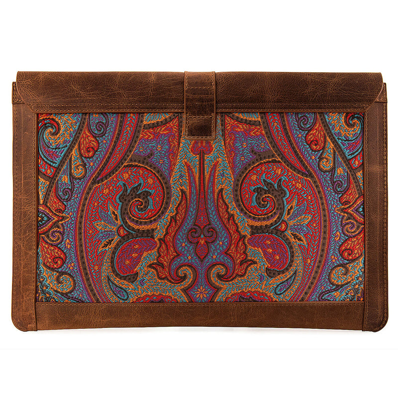 Londo Genuine Leather Sleeve Bag for 15 & 16" MacBook Pro & Air (Brown)