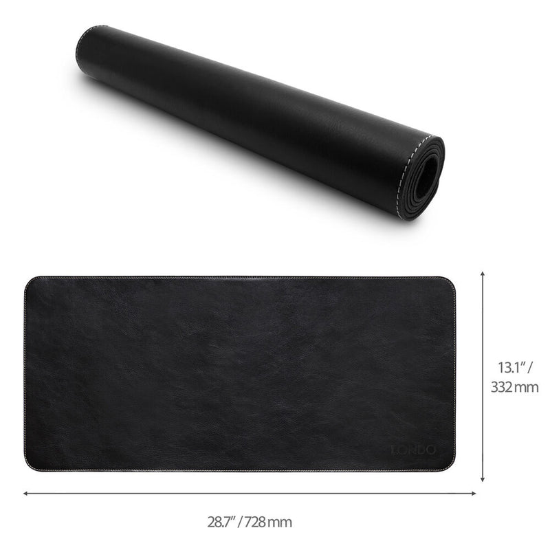 Londo Genuine Leather Extended Mouse Pad (Black)