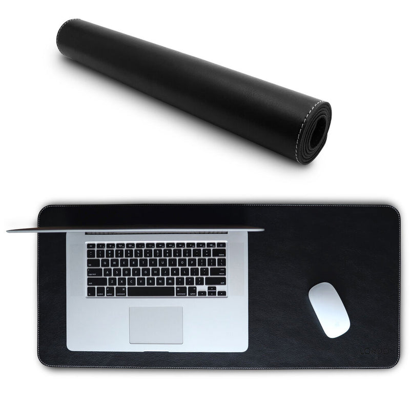 Londo Genuine Leather Extended Mouse Pad (Black)