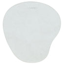 Londo Leather Oval Mouse Pad with Wrist Rest (White)