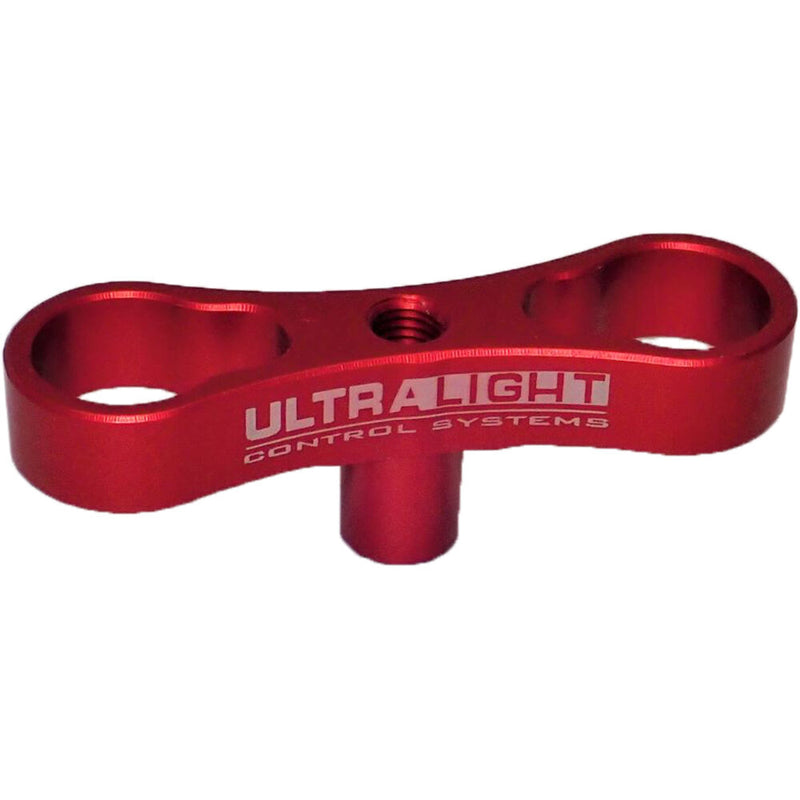 Ultralight T-Knob for Ball Clamp (1/4"-28 Bolt, Splashy Red)