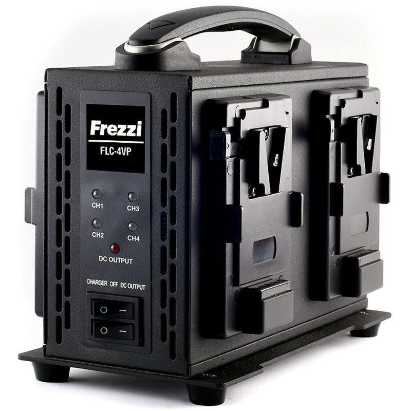 Frezzi FLC-4VP Quad Fast Simultaneous Charger with Power Supply (V-Mount)