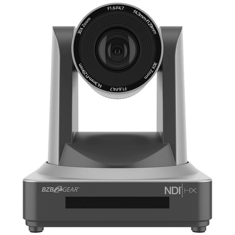 BZBGear 1080p NDI/HDMI/3G-SDI Live Streaming PTZ Camera with 30x Zoom (Gray)