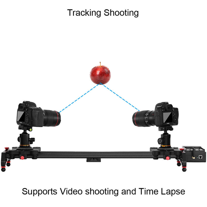 GVM GT-120WD Wireless Bluetooth Carbon Fiber Motorized Camera Slider (47")