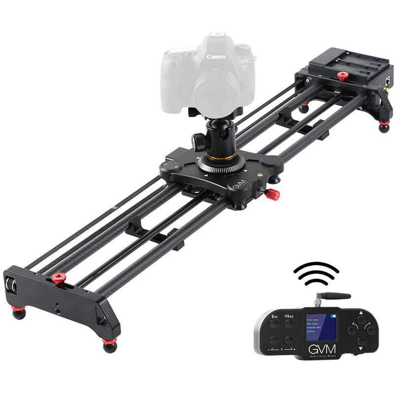 GVM GT-120WD Wireless Bluetooth Carbon Fiber Motorized Camera Slider (47")