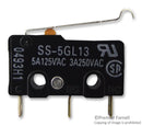 OMRON ELECTRONIC COMPONENTS SS-5GL13 Microswitch, SS Series, SPDT, Quick Connect, Solder, 5 A, 125 VAC, 250 VDC