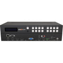 BZBGear 6x2 4K Conference Room Presentation Switcher Scaler with HDMI/VGA/USB-C/DP & Audio