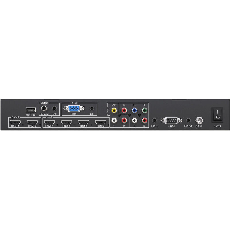 BZBGear 7x2 4K Presentation Switcher Scaler with HDMI/VGA/Component/Composite Video  Audio
