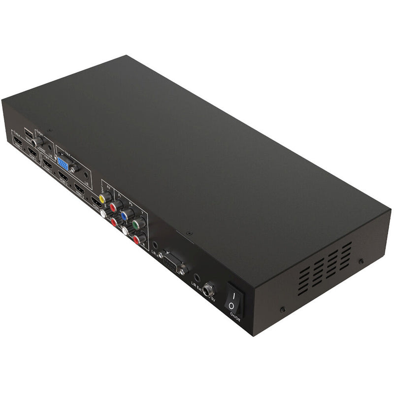 BZBGear 7x2 4K Presentation Switcher Scaler with HDMI/VGA/Component/Composite Video  Audio