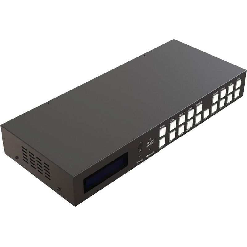 BZBGear 7x2 4K Presentation Switcher Scaler with HDMI/VGA/Component/Composite Video  Audio