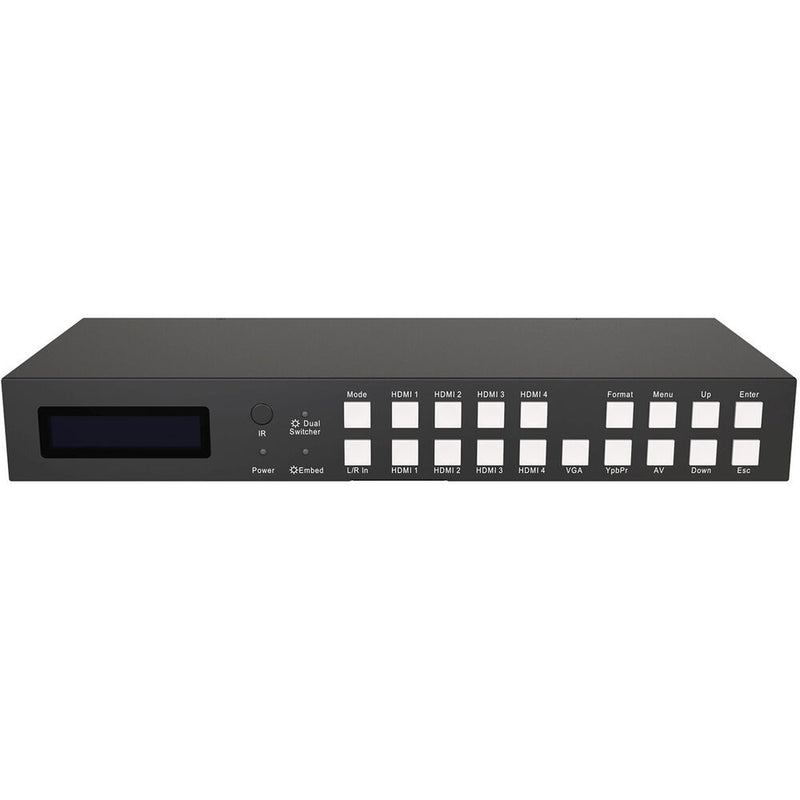 BZBGear 7x2 4K Presentation Switcher Scaler with HDMI/VGA/Component/Composite Video  Audio