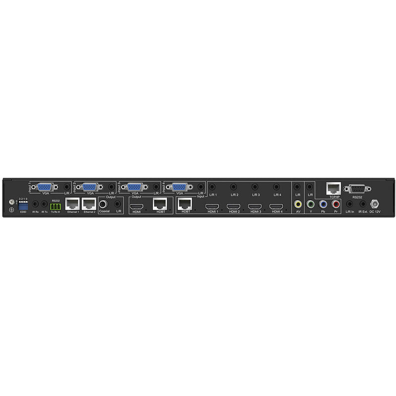 BZBGear 11x2 4K Presentation Switcher Scaler with VGA/HDMI/YPBPR/CV/HDBaseT Input and Output