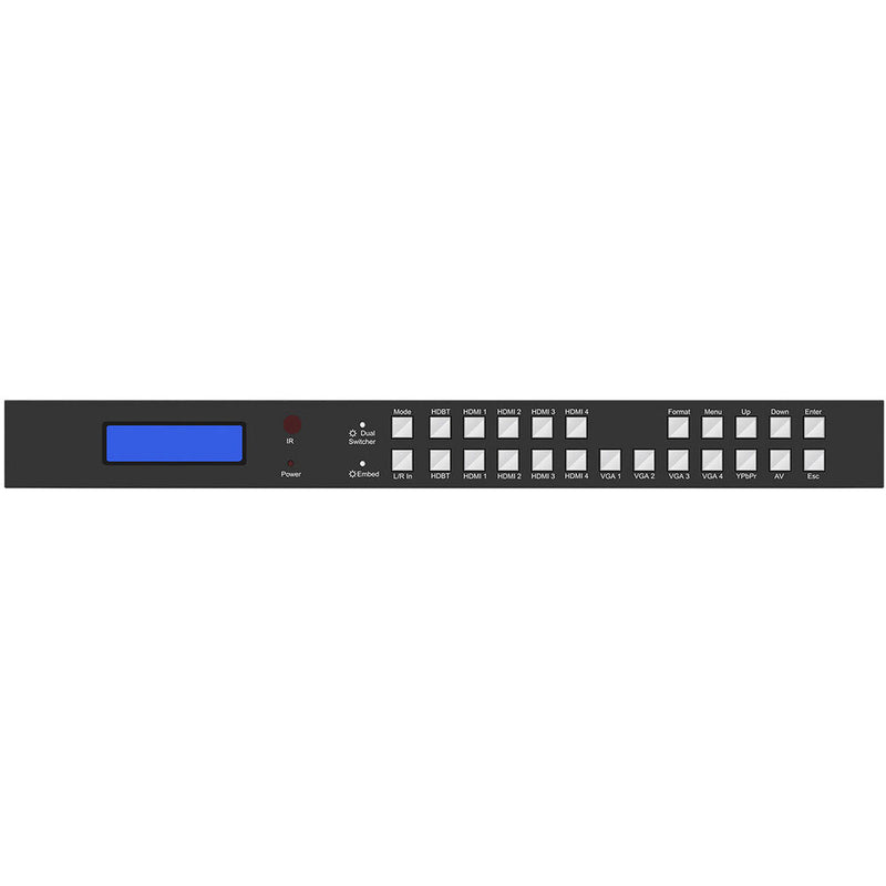 BZBGear 11x2 4K Presentation Switcher Scaler with VGA/HDMI/YPBPR/CV/HDBaseT Input and Output