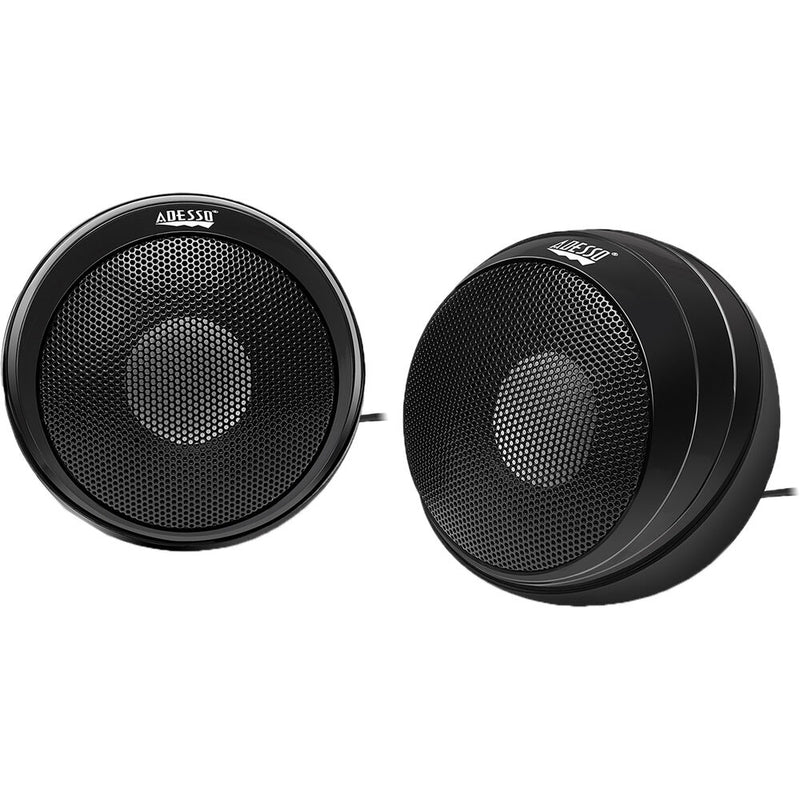 Adesso Xtream S4 USB-Powered Stereo Multimedia Desktop Speakers (Black, Pair)