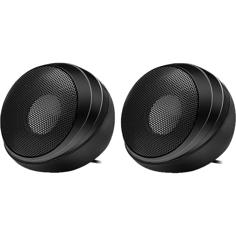 Adesso Xtream S4 USB-Powered Stereo Multimedia Desktop Speakers (Black, Pair)